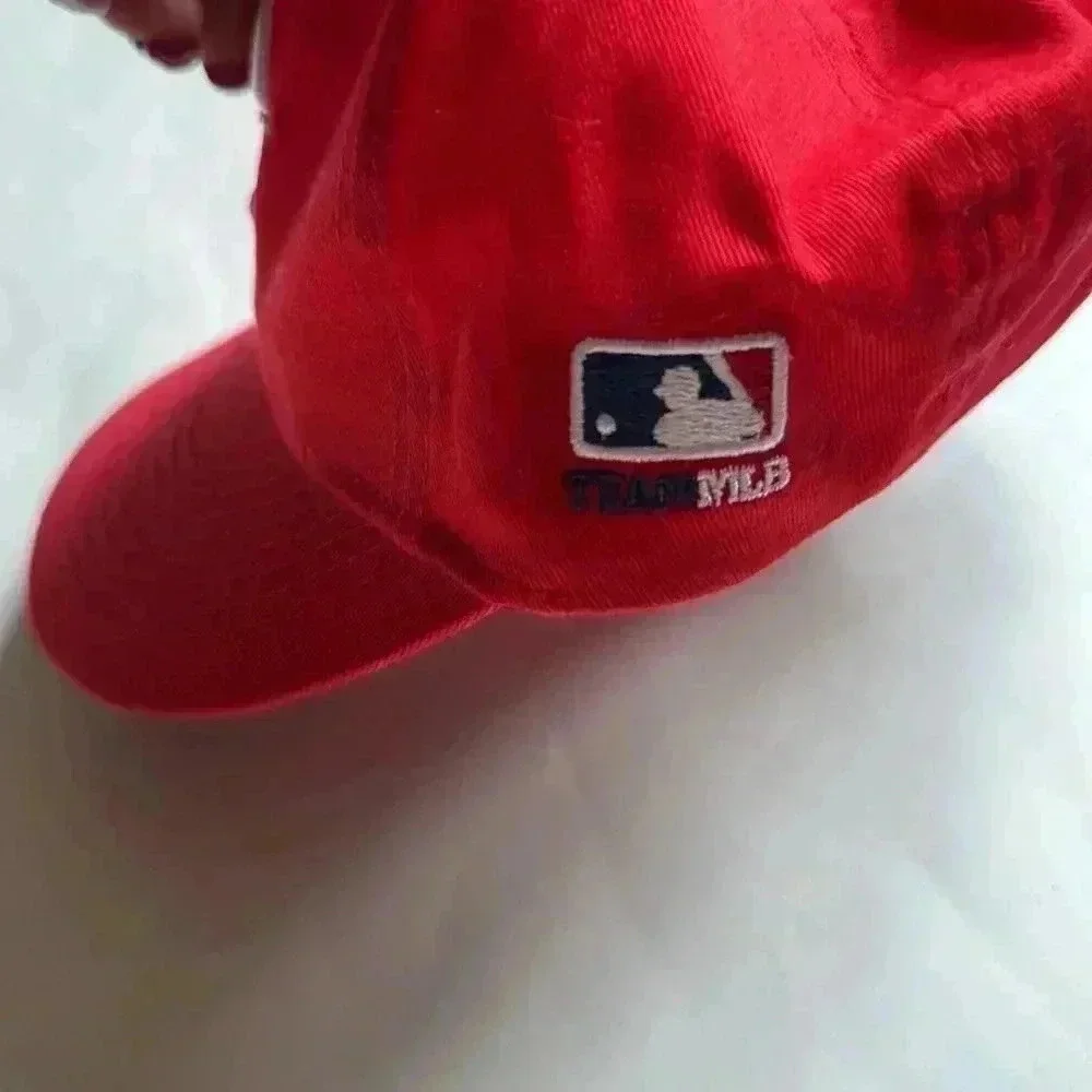 Team MLB Cincinnati Reds youth baseball hat Velcro closure